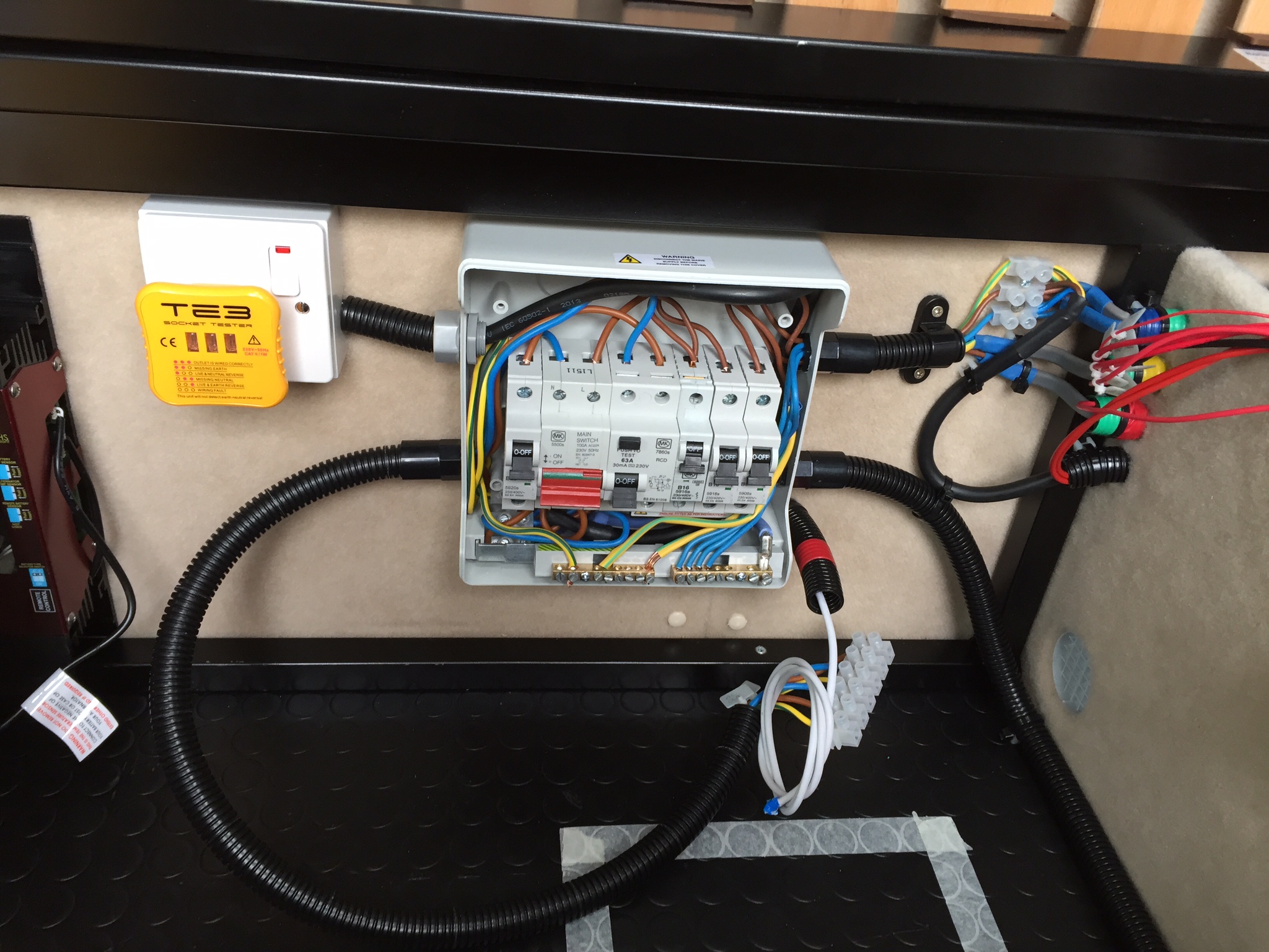 Consumer unit and cable routing