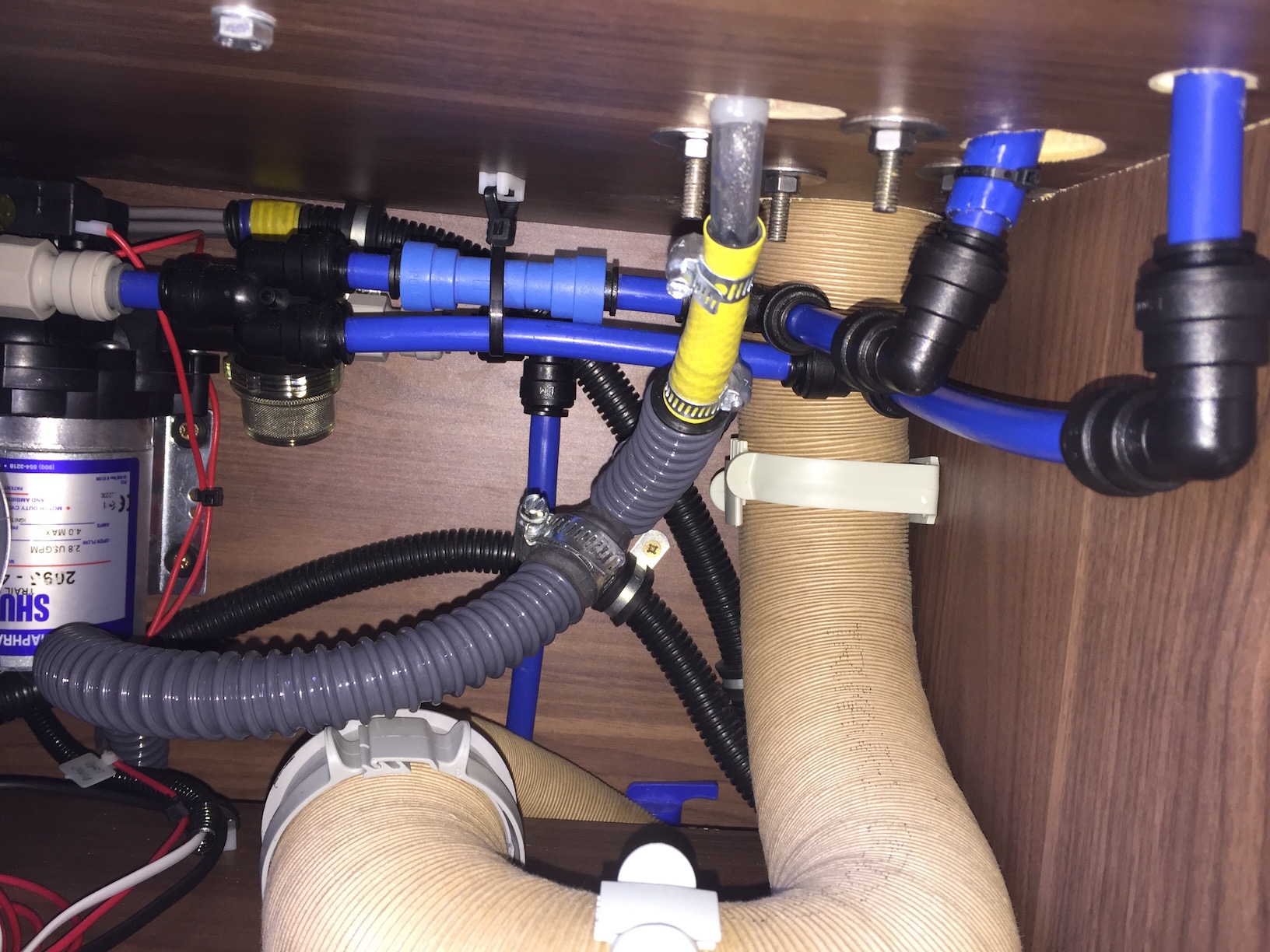 Inside utility closet